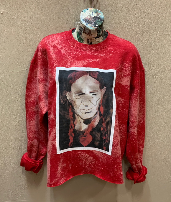 Willie distressed sweatshirt